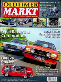 Deckblatt Oldtimer Markt (09/2010)